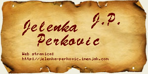 Jelenka Perković vizit kartica
